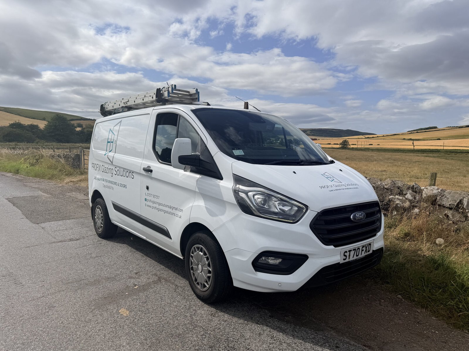 Profix Glazing Solutions van, parked